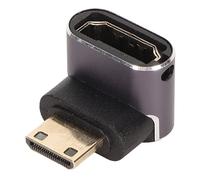 ZJchao Adaptador Compacto Macho a Hembra de ángulo Recto de 90 Grados, Compatible con 8K 60 Hz, Conector de Vídeo HD de Doble Dirección para una Transmisión Multimedia Perfecta