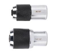 ZJchao Adaptador de Juego de Enchufes Ajustables, 2 uds., 6-1/4 Pulgadas, 1/4 Pulgadas, 1/2, 3/8, Herramienta de Extracción de Unidad para Extractores de Tornillos Escariadores