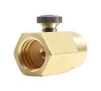 ZJchao Adaptador de Recarga de Cilindro de Latón CO2 Conector de la Válvula de Llenado de CO2 de Alto Grado para la Recarga de Botellas de Refresco Doméstico TR21 4 a CGA320 y W21 8