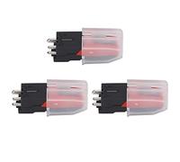 ZJchao Aguja para Tocadiscos, Lápiz óptico de Fonógrafo de Repuesto Antiguo con 3 Piezas de Aguja para Tocadiscos Agujas para Reemplazo de Agujas para (poste de aluminio)