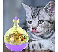 ZJchao Alimentador de Rompecabezas de Gato, Juguete Gato Interactivo Comedero Comedero Lento Alimentación Lenta Alimentador Lento Trate Bola Dispensador Juguetes para Perros Enriquecimiento y