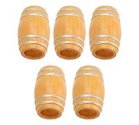 ZJchao Barril, Minatura Things 5pcs Barril de Cerveza de Madera Miniatura con Simulación Vintage 1:12 Modelo de Vino de Muñeca Modelo de de Madera para Accesorios de Casa de Muñecas