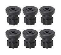 ZJchao Base de Montaje de Pista 6pcs Juego de Engranaje de Pista de Kayak Universal Monte de Caña de Pesca de Nylon Duradero para el Pescador de Botes de Kayak
