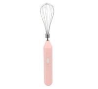 ZJchao Batidora Huevos Batidora Batidor de Huevos Eléctrico de Mano Espumador de Leche Recargable por USB con Batidor de Acero Inoxidable para café y Bebidas Mezclador de Cocina Portátil (PINK)