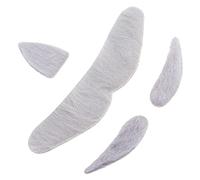 ZJchao Bigote Falso, Pegatinas de Bigote con Cejas Franela de Cejas Falsas para Todo Tipo de Navegas Navideñas