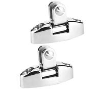 ZJchao Bisagra para Cubierta de Barco, Bisagras Superiores Bimini Giratorias de 180 Grados de Acero Inoxidable con Goma para Barcos, Yates, Remolques