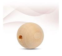 ZJchao Bolitas de Bolitas 50 Cuentas de Madera Natural de 0.787 in para Manualidades de Joyería y Decoración del Hogar