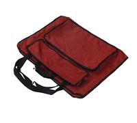 ZJchao Bolsa de Arte, Bolsa de Cartera de Arte de Lona con Carpeta de de Gran Capacidad para Suministros de Almacenamiento (Rojo 70T)