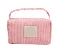 ZJchao Bolsa de Maquillaje de Pana, Bolsa Cosmética de Oso Lindo con Asa Suave para Viajar (Pink)