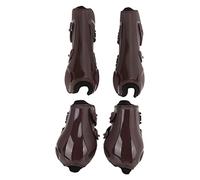 ZJchao Botas Deportivas de Caballos, Saltos de Caballos 4pcs Engrosar las Botas de la Pierna del Trasero Delantero Deportivas para de Tendón de Ajustables para Saltar, Sendero Juego de 4 (conjunto