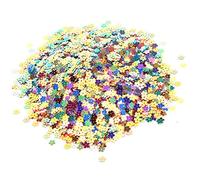 ZJchao Brillo, Brillo Corporal de PVC para Resina con para Decoración de Bodas y Fiestas (Flor de cinco pétalos de 0,7 cm.)