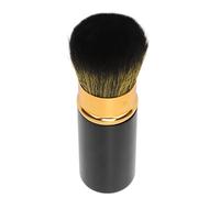 ZJchao Brocha de Maquillaje Retráctil, Brocha Kabuki de Fibra Retráctil, para Colorete con Tapa para Maquillador (BLACK)