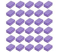 ZJchao Búfer de Uñas, 30 Piezas de Herramienta de Manicura Profesional Bloque de Lijado Bloqueo de Listas de Uñas para Salón de (PURPLE)