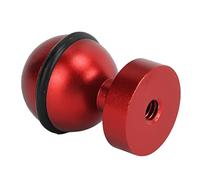 ZJchao Cabezal de Bola de Cámara Submarina, Cabezal de Pelota de Linterna de Buceo con Aluminio Liviano de Bola de Luz para Bucear (Rojo)