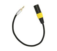 ZJchao Cables XLR, Cable de Micrófono Macho de 3,5 Mm a XLR, Adaptador Chapado en Oro Silencioso de 3,5 Mm a Pines para Mezclador de Micrófono Inalámbrico
