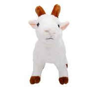 ZJchao Cabra de Peluche, Juguete de Peluche Premium, Suave, Que No Suelta Pelo, Aspecto Realista y Adorable para Niños Pequeños, Regalo de Cumpleaños y Decoración del hogar. (White)