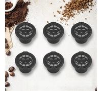 ZJchao Cafe para Capsula 6 Filtros de Cápsulas de café Reutilizables con Diseño Duradero de Acero Inoxidable y Plástico para Preparación Personalizada, Compatibles con Máquinas de café en Cápsulas