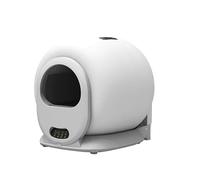ZJchao Caja de Automática para Gatos, Autolimpieza con Control de Olores para Gatos, Capacidad de 1-8kg, 65L, con Control por Aplicación, Modo de Suspensión con Detección de (Enchufe de la UE)