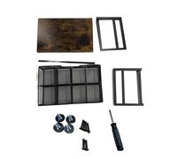 ZJchao Cajón Organizador de Bolsas de té, Caja de Almacenamiento de té de Madera con 8 Compartimentos, Marco de Metal y Bandeja para Organización de Encimera de Cocina