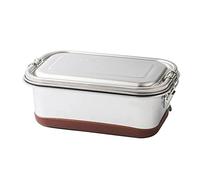 ZJchao Calentada, Lonchera Eléctrica Portátil De Acero Inoxidable Loncheras Para Hombres De Trabajo Electricas Doble Capa 3 Compartimentos Caja Rectangular De 1.2L con