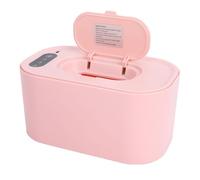 ZJchao Calentador de Toallitas para Bebés, Calentador de Toallitas con Calefacción Superior Portátil con Mecanismo de Retorno Automático Tapa Desmontable para la Mayoría de las (PINK)