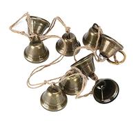 ZJchao Campanas de Decoración para Fiestas de Boda, Campanillas de Viento de Latón Ruidosas para la Felicidad de la Suerte, con Diseño Elegante Retro, Adecuadas para Interiores y