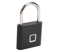 ZJchao Candado de Huella Digital, Cerradura sin Llave Recargable por USB con Carga Rápida de 20W 3000 Desbloqueos para Mochila, Equipaje, Gabinete de Dormitorio (Cubierta trasera de plástico)