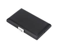 ZJchao Case de Reed, OBoe Reed Case Black Fagroon Caja de Contenedores de Recipiente con Ranuras PU Tapa de Cuero Caso de Acero para Cañas de 6 Piezas de 6 Piezas