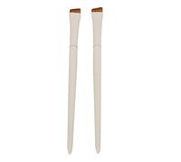 ZJchao Cepillo de Ceja en ángulo, 2 Piezas de Fibra Suave para el Cabello en ángulo de Ojo Angular Cepillo para Cepas de Cejas Aplicar Polvo de a las con Diseño de Mango