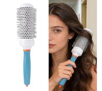 ZJchao Cepillo de Pelo Redondo de Cerámica, Cepillo de Peinado Profesional con Tubo de Aluminio y Dientes de Nailon para Uso Doméstico en Salón, 2 Cepillos para Dar Volumen Al Calor (45#)