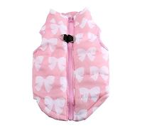 ZJchao Chaleco Cálido para Mascotas, Chaqueta Acogedora para Perros, Ropa Ligera y Transpirable para Gatos con Cremallera Trasera y Hebilla para Tirar para Cachorros, Mascotas (XS)