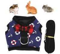 ZJchao Chaleco con Correa para el Pecho para Animales Pequeños, Arnés Ajustable para Mascotas Pequeñas, Suministros para Caminar Seguros y Cómodos (S)