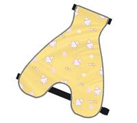 ZJchao Chaleco Protector Impermeable para el Vientre del para Razas Pequeñas, Chubasquero Ajustable para Mascotas con Arnés, Funda Cálida a Prueba de Viento para Cachorros y Perros de Patas Cortas