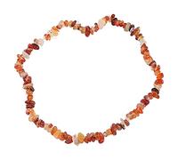 ZJchao Chip de Bricolaje para Joyería, Cuentas Irregulares para Pulseras, Collares, Aretes, Tobilleras, con Superficie Resbaladiza de Color Brillante, para Accesorios de Fabricación de (Ágata Roja)