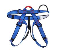 ZJchao Cinturón de Trepadora Arnés de Escalada Cinturón de Seguridad de Montañismo con Bucles Reforzados Livianos y Hebillas Duraderas para Rappel en el Curso de Cuerda de Trabajo Aéreo (BLUE)