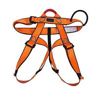 ZJchao Cinturón de Trepadora Arnés de Escalada Cinturón de Seguridad de Montañismo con Bucles Reforzados Livianos y Hebillas Duraderas para Rappel en el Curso de Cuerda de Trabajo Aéreo (ORANGE)