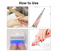 ZJchao Consejos de Arte de Uñas de Forma Pegatina Adhesiva Herramientas de Extensión de Forma de Uña para Manicura de Acrílico DIY 100pcs (YC-18)