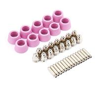 ZJchao Cortadora Ag60 Kit de Consumibles para Cortador de de 40 Piezas para SG55 AG-60, Incluye Boquillas, Electrodos y Copas Protectoras de Cerámica para Corte de Precisión