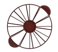 ZJchao Cortadora de Pastel, Cortador de Pastel S Portora 10/12 Medidas de Porción con Diseño de Manija para Pasteles de hasta 27 Cm de Diámetro (Rojo oscuro (Marrón) 126g/4.4oz（280）)