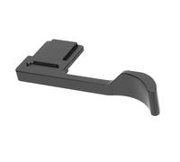 ZJchao Cubierta Compacta de Aluminio para Zapata con Agarre para el Pulgar para Cámaras sin Espejo Manejo Mejorado y Accesorio de Sujeción Cómodo para la Estabilidad de la Cámara (Black)