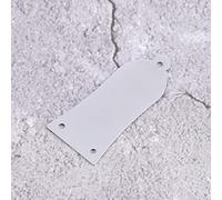 ZJchao Cubierta para Varilla de Armadura, Cubierta para Varilla de Guitarra Eléctrica, para de Armadura de Metal con 3 Orificios, con Tornillos, Reemplazo para bajo de Guitarra para Eléctrica (SILVER)
