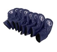 ZJchao Cubiertas Esenciales de Heal de Hierro de 8 Piezas con Construcción de PU Suave con Marcas de Grado de 48 a 62 para Ultimate Club Protection (Azul Oscuro)