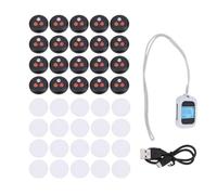 ZJchao de Buscapersonas Inalámbrico de Llamada Inalámbrico de Timbre Inalámbrico 1 Receptor 20 Transmisores Tecnología 500 con Alertas de Timbre por Vibración Pantalla LCD para