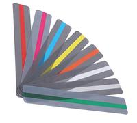 ZJchao de Lectura Marcapaginas Tiras de Lectura Guiadas 8 Marcadores Superpuestos Coloridos PVC Duradero para un Mejor Enfoque de para Todas las Edades