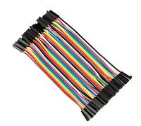 ZJchao de Puente Juego de 5 Cables de Puente Coloridos de 11,5 Cm - Cable de Cinta de para Placa de Pruebas - Cable de F a F Fácil de Usar para Pruebas Rápidas de Circuitos