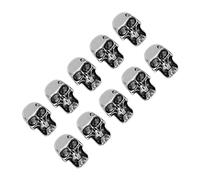 ZJchao Dijes, Cuentas de Hueso para Hacer Joyas Aleación de Cuentas con 10 Piezas para Decoración (Doble Agujero) (Doble Agujero)