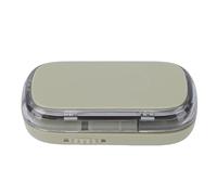 ZJchao Divisor de Tabletas Cortador de Tabletas Divisor de Pastillas con Ranura de Guía Centrada para Pequeñas y Grandes Cortador Portátil de Acero Inoxidable de 2 Mm a 15 Mm (GREEN)