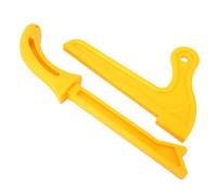 ZJchao Empuje de Sierra Ingletadora, 2 uds., Bloque de Varilla de Empuje de Sierra de Madera de 2 Pulgadas de Plástico Amarillo para Mesa de Enrutador, de Cinta y de Mesa, Diseño Ergonómico