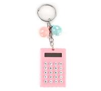 ZJchao Enfermera Llavero Mini [Novedad de 2024] Calculadora Portátil con Llavero de Colores, Diseño Bonito, Pantalla de 8 Dígitos, Material de PVC de (Pink)
