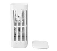 ZJchao Enfriador de Aire de Escritorio, Aire Acondicionado Portátil Humidificador, con Rueda de Viento de Flujo Cruzado de Flujo Cruzado sin Escobillas de 120 Ml de Tanque de Agua Luz